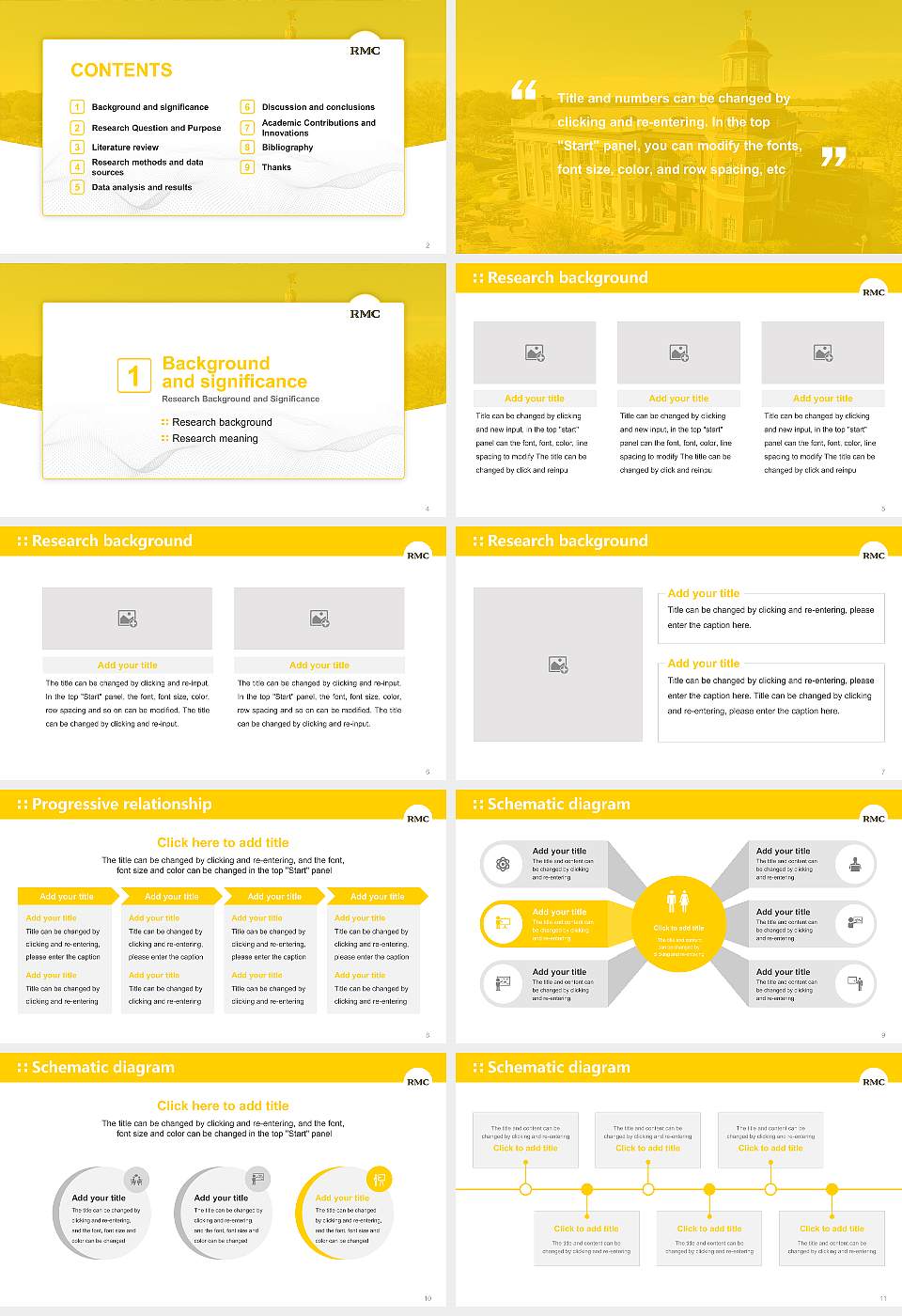 Randolph-Macon College Graduation Thesis Defense PPT Template16:9 ratio PPT effect preview image2