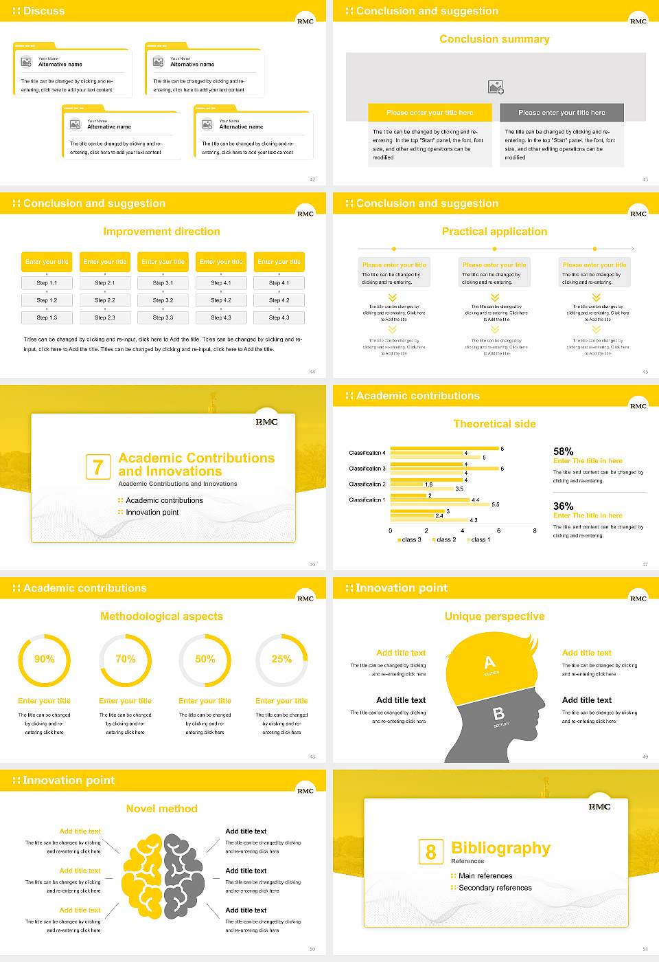 Randolph-Macon College Graduation Thesis Defense PPT Template16:9 ratio PPT effect preview image6