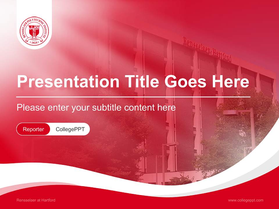 Rensselaer at Hartford Lecture Sharing and Networking Event PPT Template4:3 ratio PPT effect preview image4