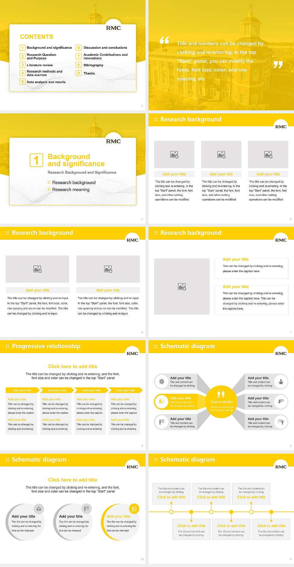 Randolph-Macon College Graduation Thesis Defense PPT Template4:3 ratio PPT effect preview image2