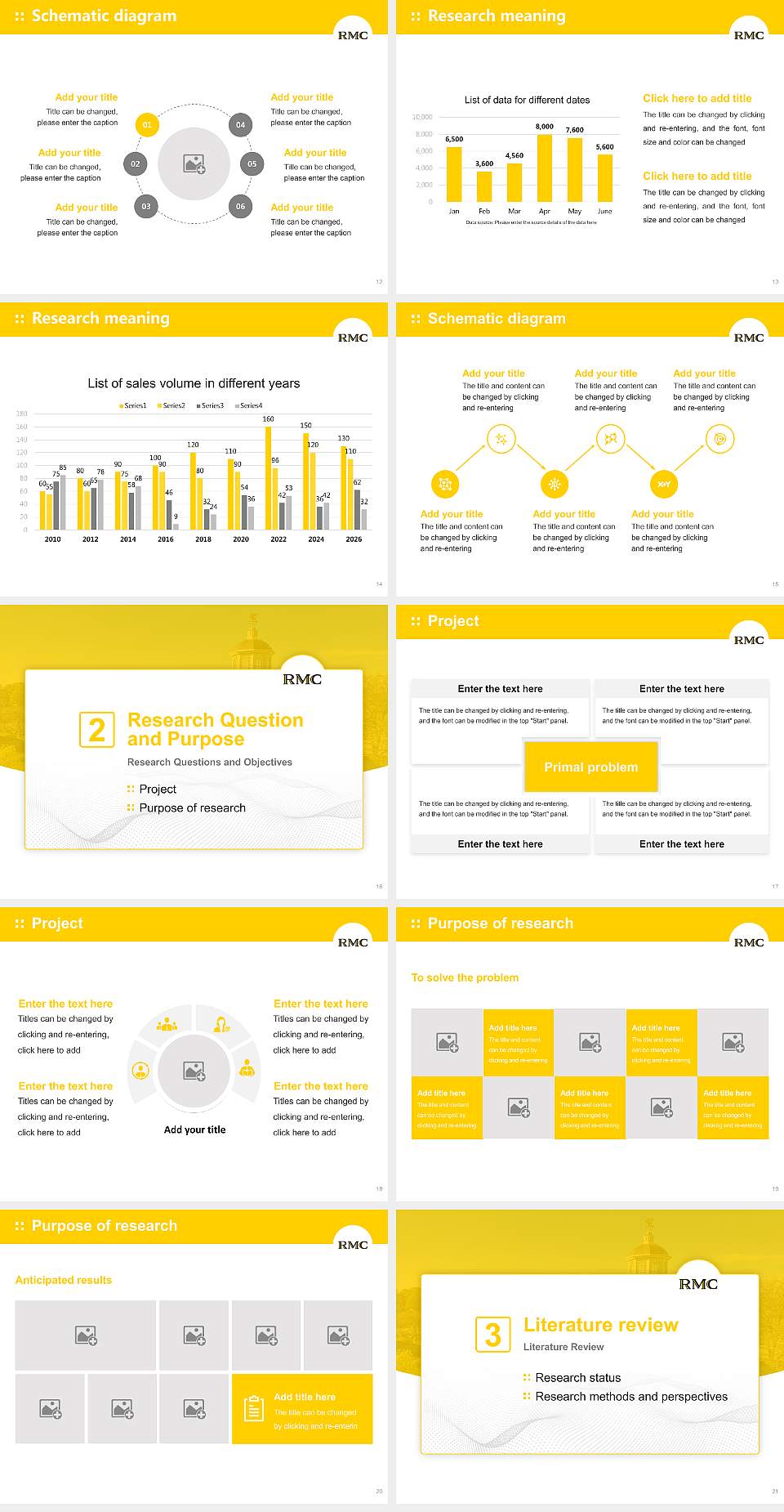 Randolph-Macon College Graduation Thesis Defense PPT Template4:3 ratio PPT effect preview image3