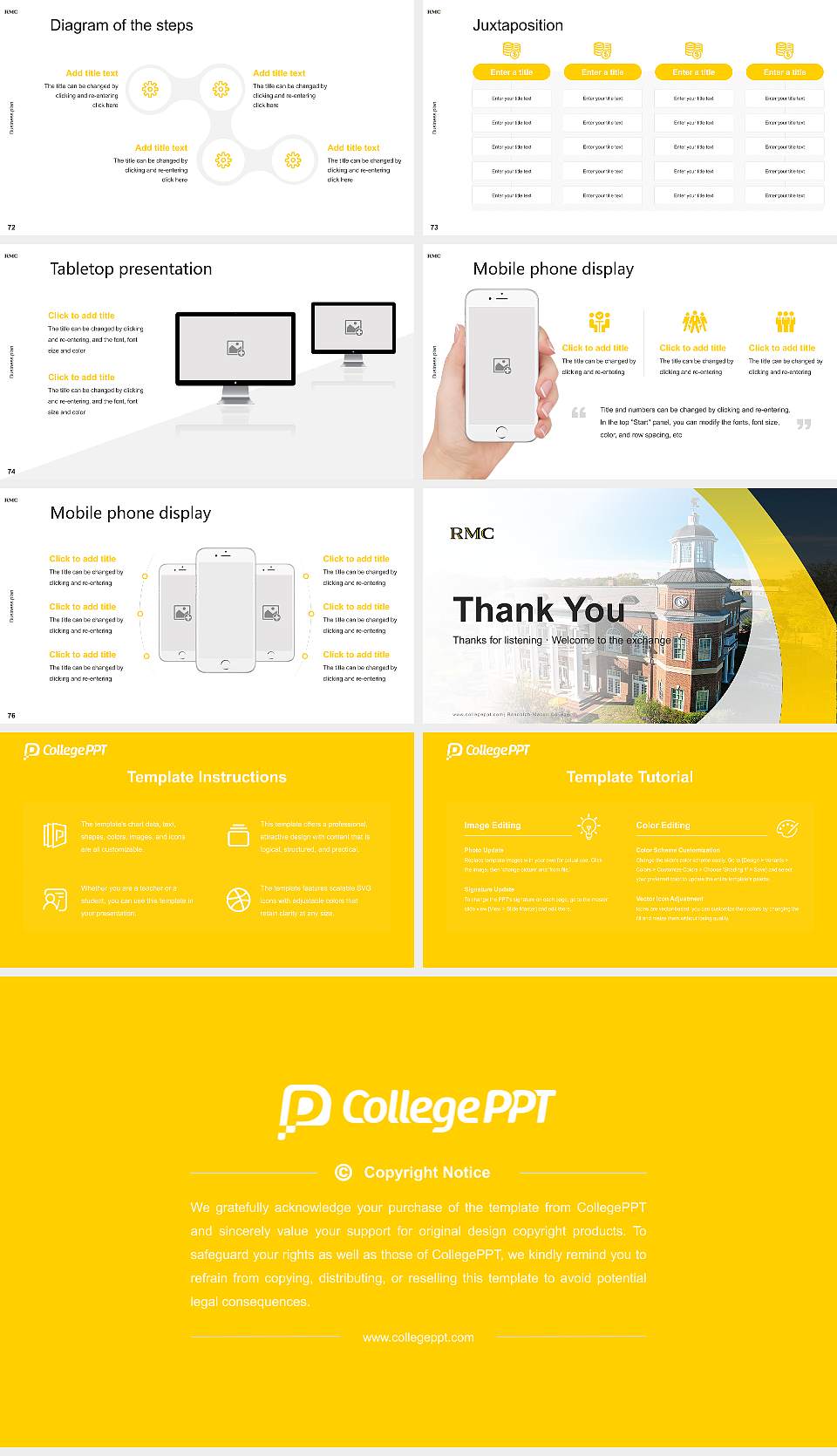 Randolph-Macon College Competition/Entrepreneurship Contest PPT Template16:9 ratio PPT effect preview image9