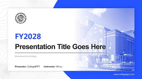 Rhode Island School of Design Academic Presentation/Research Findings Report PPT Template