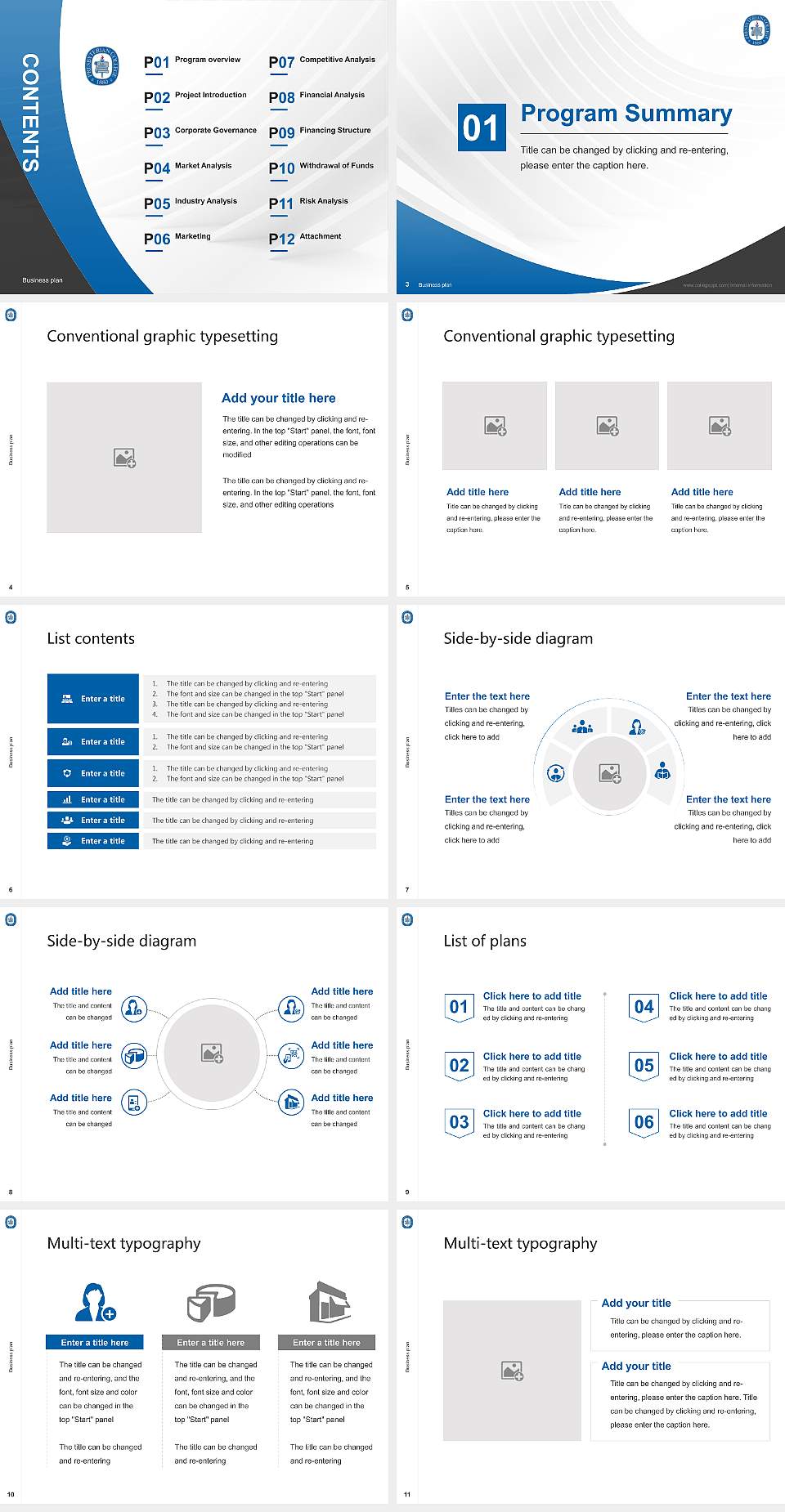 Presbyterian College Competition/Entrepreneurship Contest PPT Template4:3 ratio PPT effect preview image2