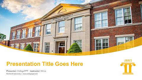 Reinhardt University Course/Courseware Creation PPT Template
