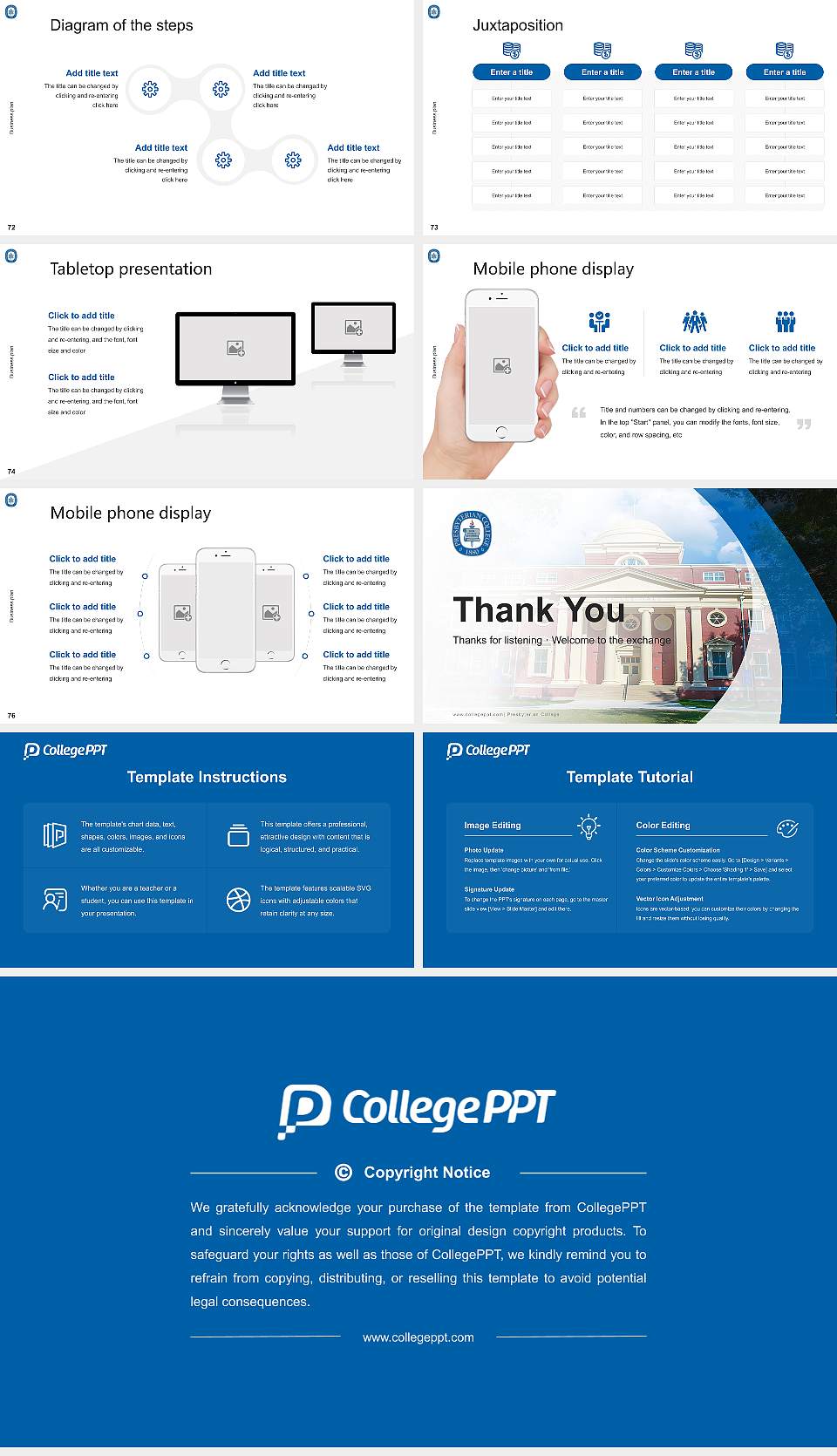 Presbyterian College Competition/Entrepreneurship Contest PPT Template16:9 ratio PPT effect preview image9