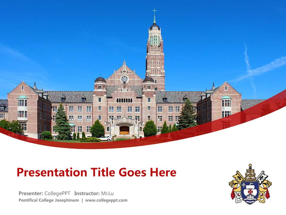 Pontifical College Josephinum Course/Courseware Creation PPT Template4:3 ratio PPT effect preview image5