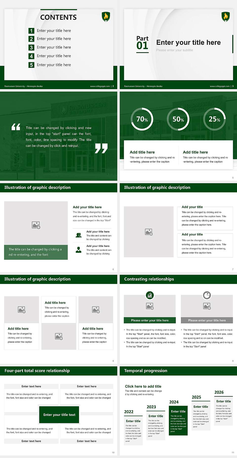 Rasmussen University – Hennepin Anoka Thesis Proposal/Graduation Defense PPT Template4:3 ratio PPT effect preview image2
