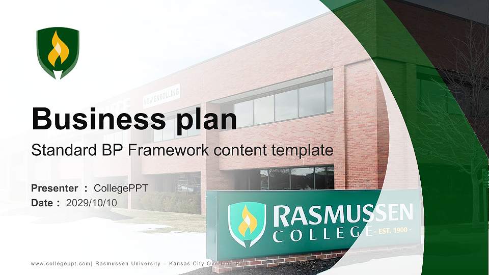Rasmussen University – Kansas City Overland Park Competition/Entrepreneurship Contest PPT Template16:9 ratio PPT effect preview image