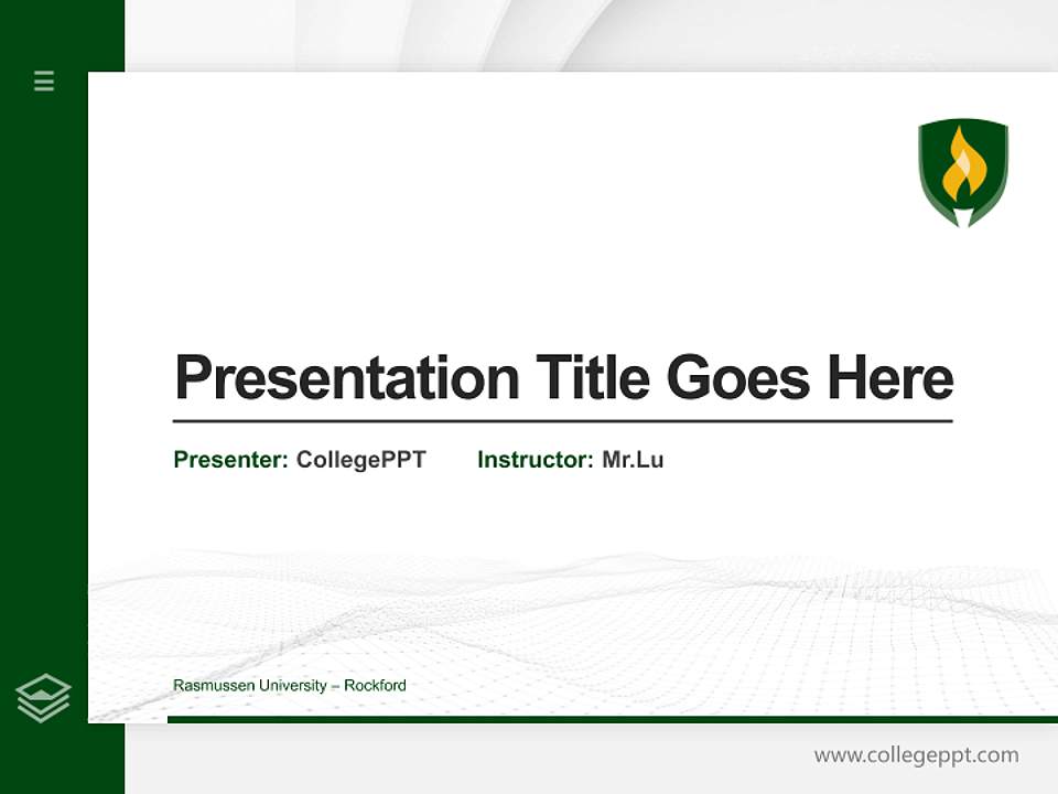 Rasmussen University – Rockford Thesis Proposal/Graduation Defense PPT Template4:3 ratio PPT effect preview image5