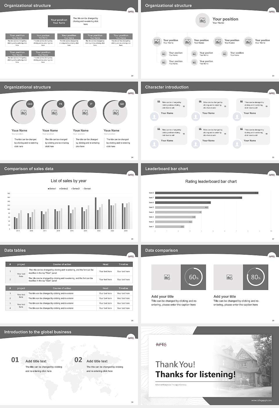 Reformed Presbyterian Theological Seminary Academic Presentation/Research Findings Report PPT Template16:9 ratio PPT effect preview image4
