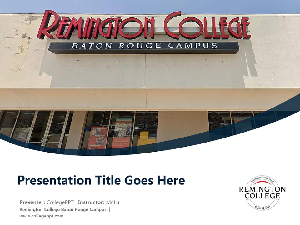 Remington College Baton Rouge Campus Course/Courseware Creation PPT Template4:3 ratio PPT effect preview image5