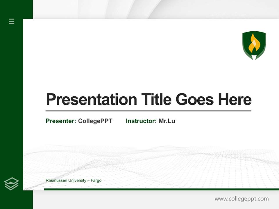 Rasmussen University – Fargo Thesis Proposal/Graduation Defense PPT Template4:3 ratio PPT effect preview image5