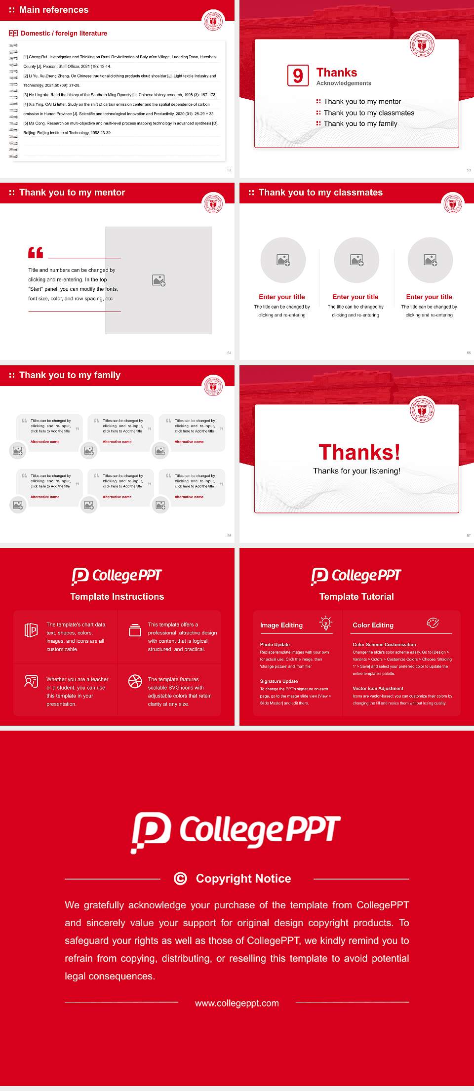 Rensselaer Polytechnic Institute Graduation Thesis Defense PPT Template4:3 ratio PPT effect preview image7
