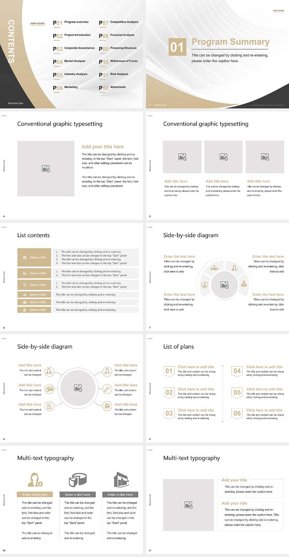 Purdue University Fort Wayne Competition/Entrepreneurship Contest PPT Template4:3 ratio PPT effect preview image2