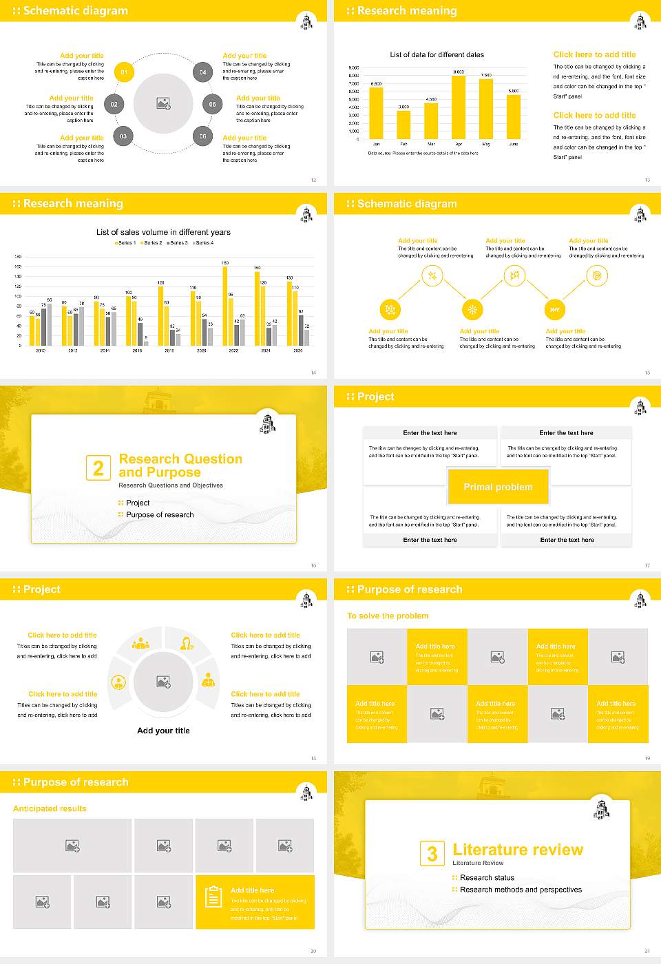 Randolph College Graduation Thesis Defense PPT Template16:9 ratio PPT effect preview image3
