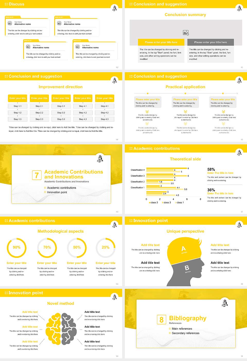 Randolph College Graduation Thesis Defense PPT Template16:9 ratio PPT effect preview image6