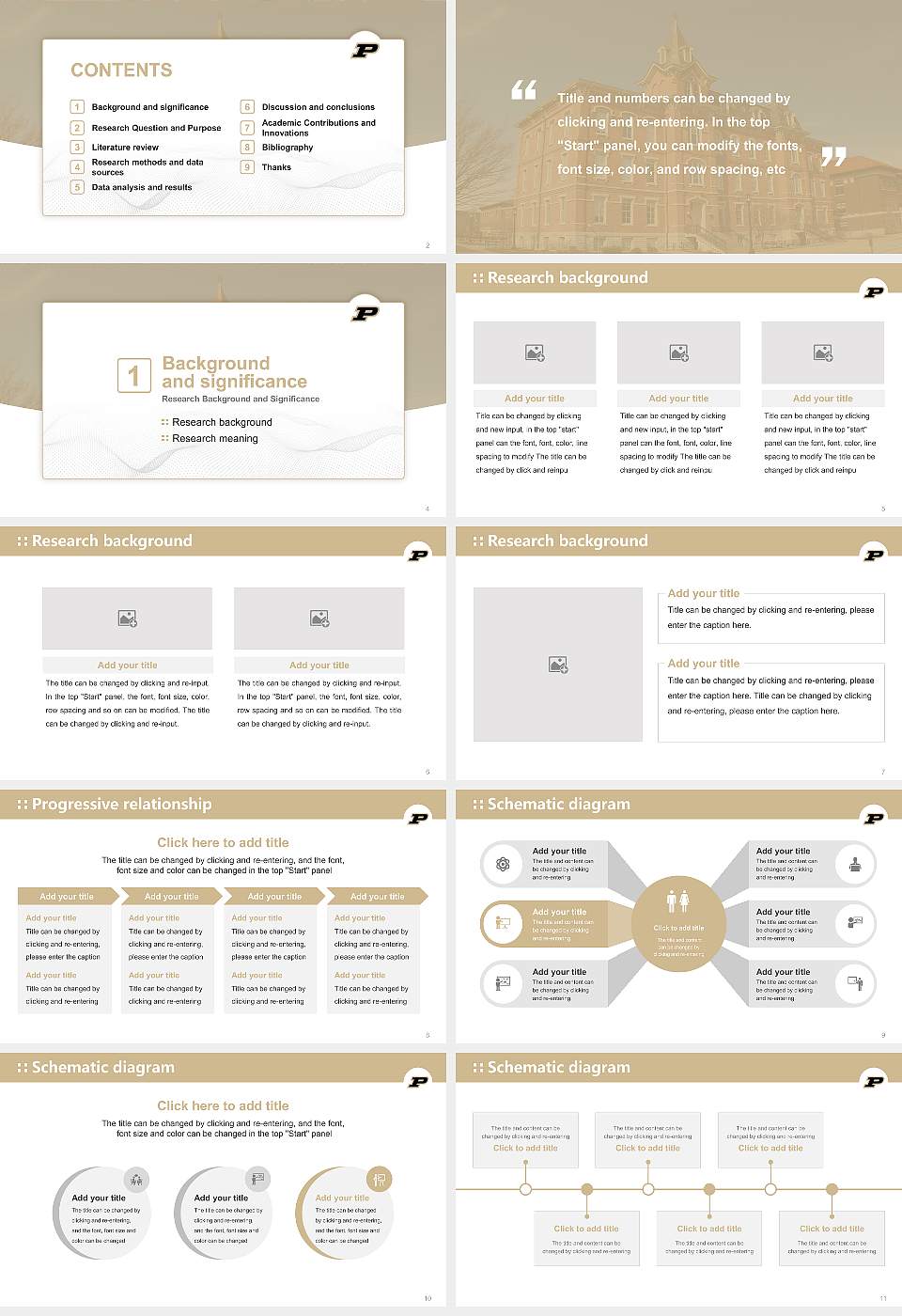 Purdue University-Main Campus Graduation Thesis Defense PPT Template16:9 ratio PPT effect preview image2
