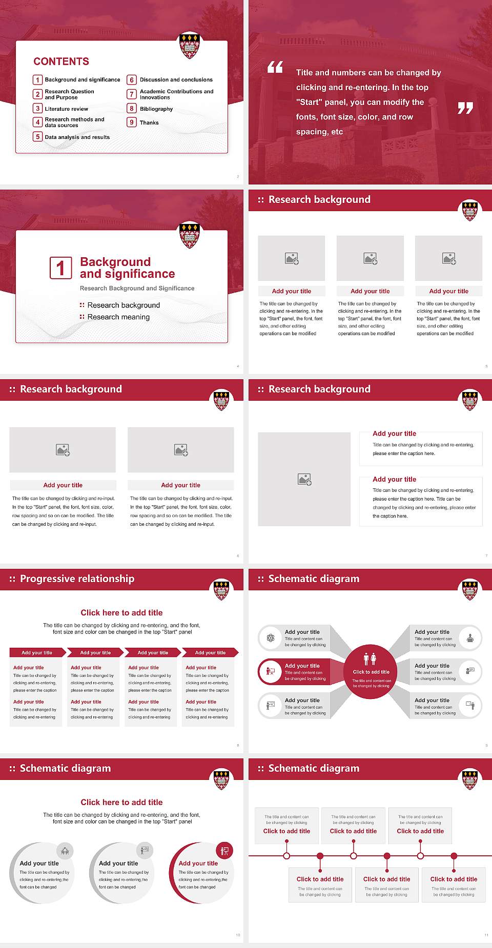 Regis College Graduation Thesis Defense PPT Template4:3 ratio PPT effect preview image2