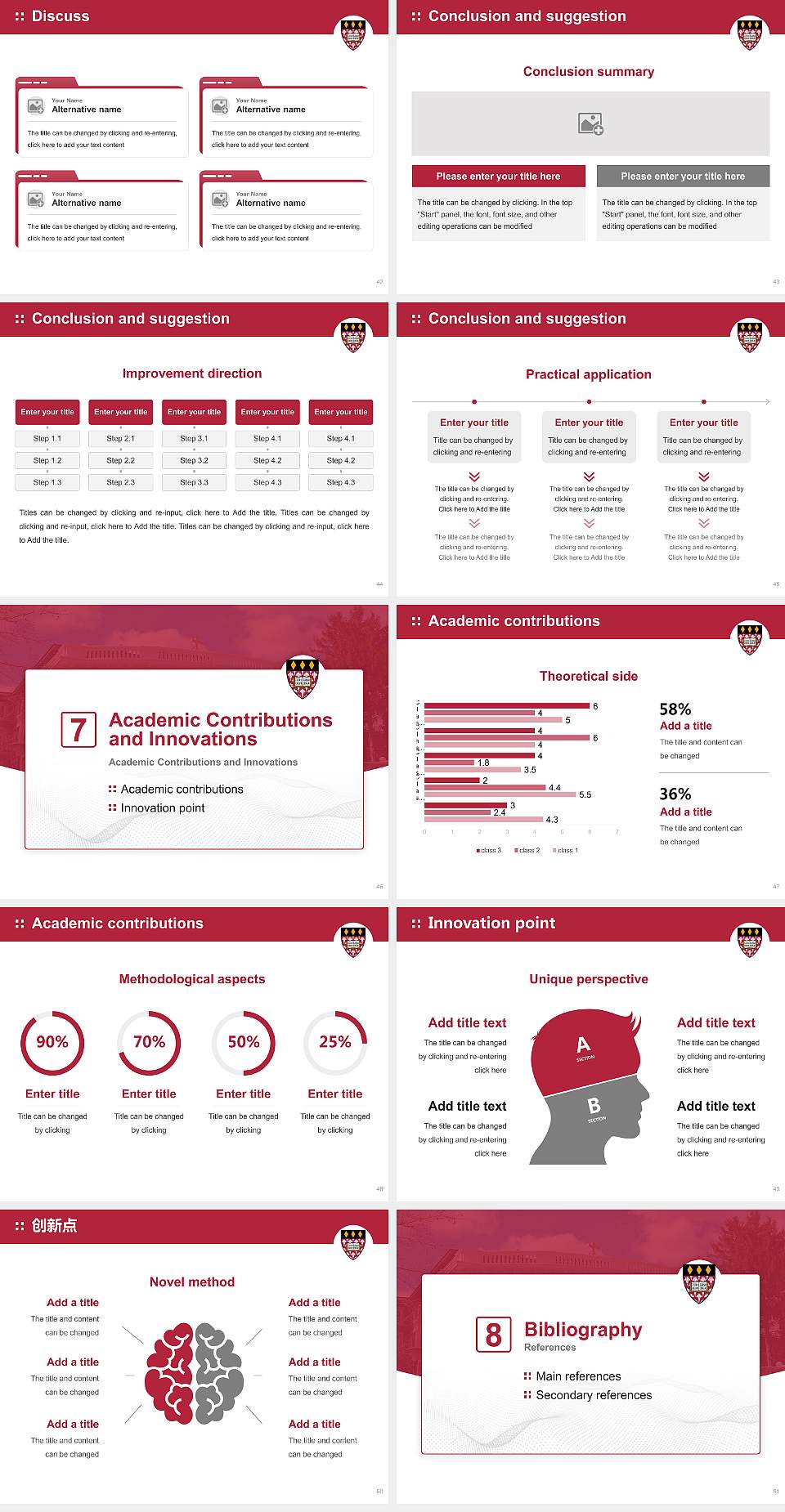 Regis College Graduation Thesis Defense PPT Template4:3 ratio PPT effect preview image6