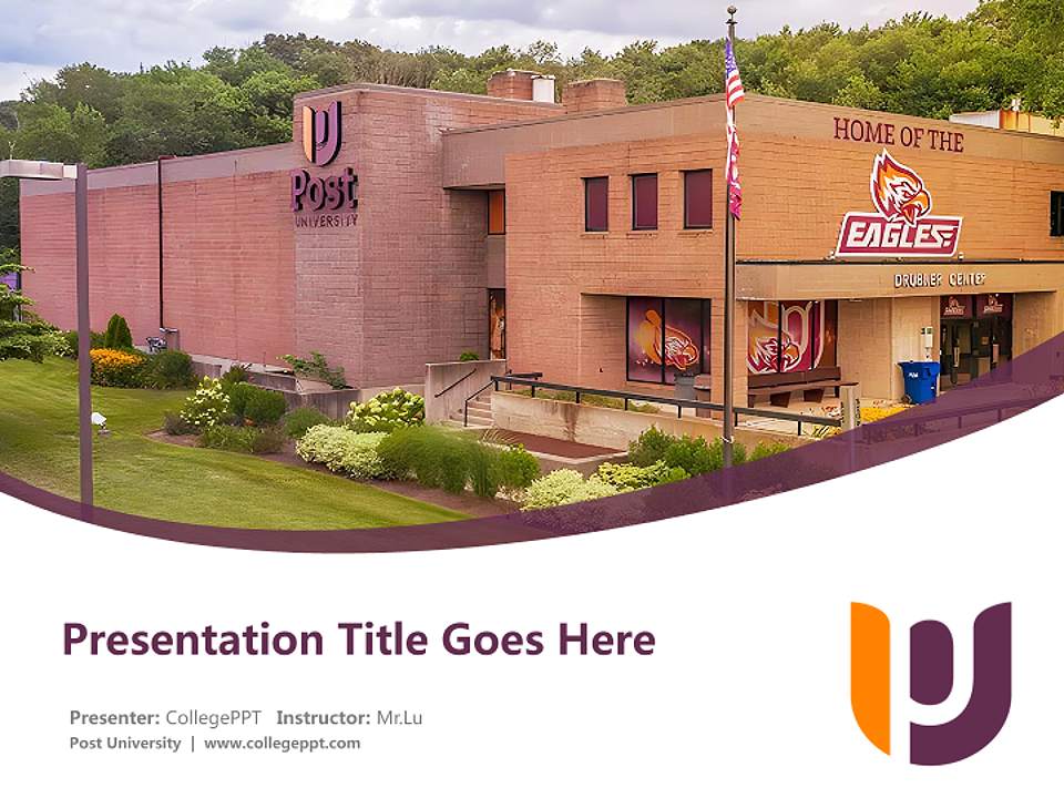 Post University Course/Courseware Creation PPT Template4:3 ratio PPT effect preview image5