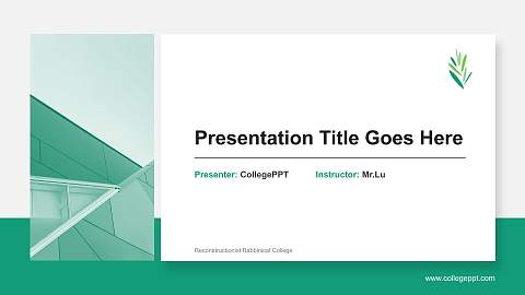 Reconstructionist Rabbinical College General Purpose PPT Template