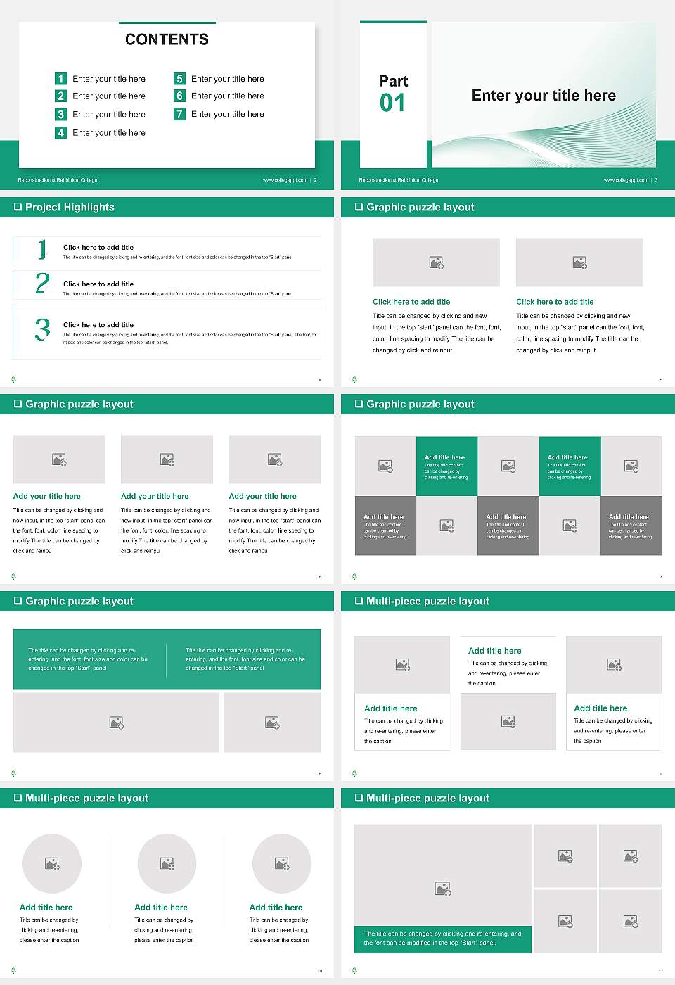 Reconstructionist Rabbinical College General Purpose PPT Template16:9 ratio PPT effect preview image2
