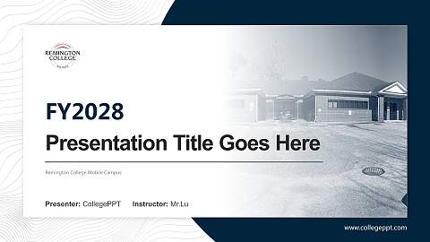 Remington College Mobile Campus Academic Presentation/Research Findings Report PPT Template
