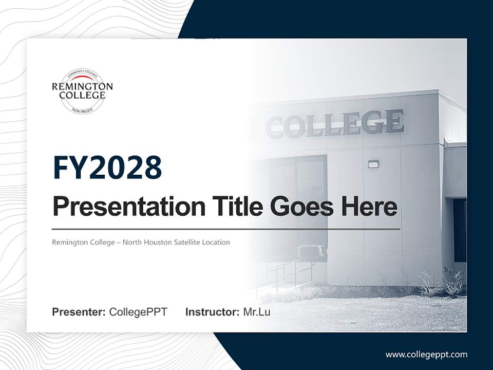 Remington College – North Houston Satellite Location Academic Presentation/Research Findings Report PPT Template4:3 ratio PPT effect preview image5