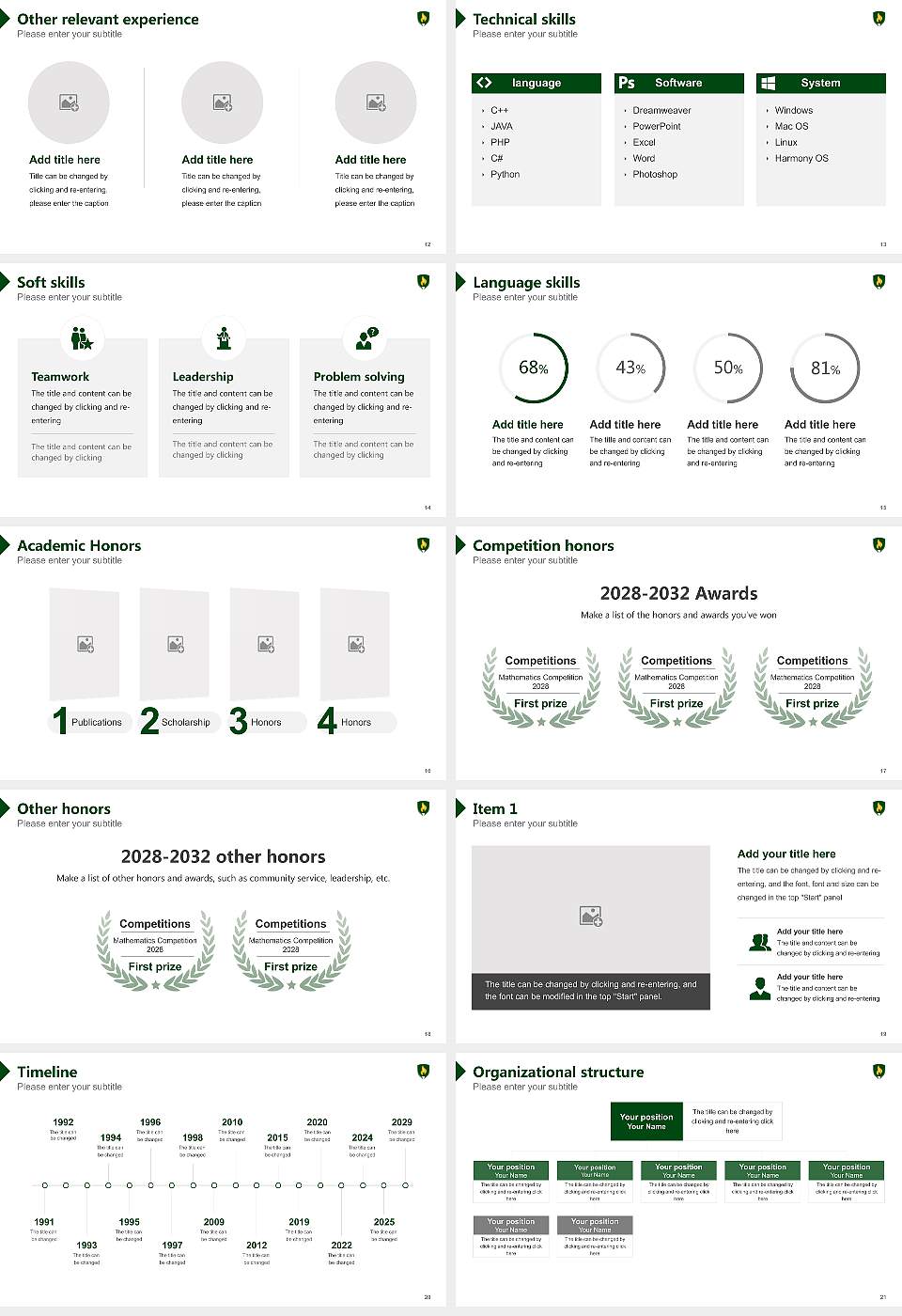 Rasmussen University – Fargo Resume PPT Template16:9 ratio PPT effect preview image3