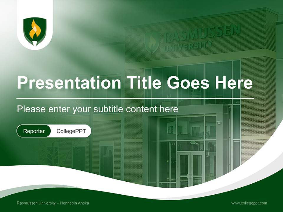 Rasmussen University – Hennepin Anoka Lecture Sharing and Networking Event PPT Template4:3 ratio PPT effect preview image4