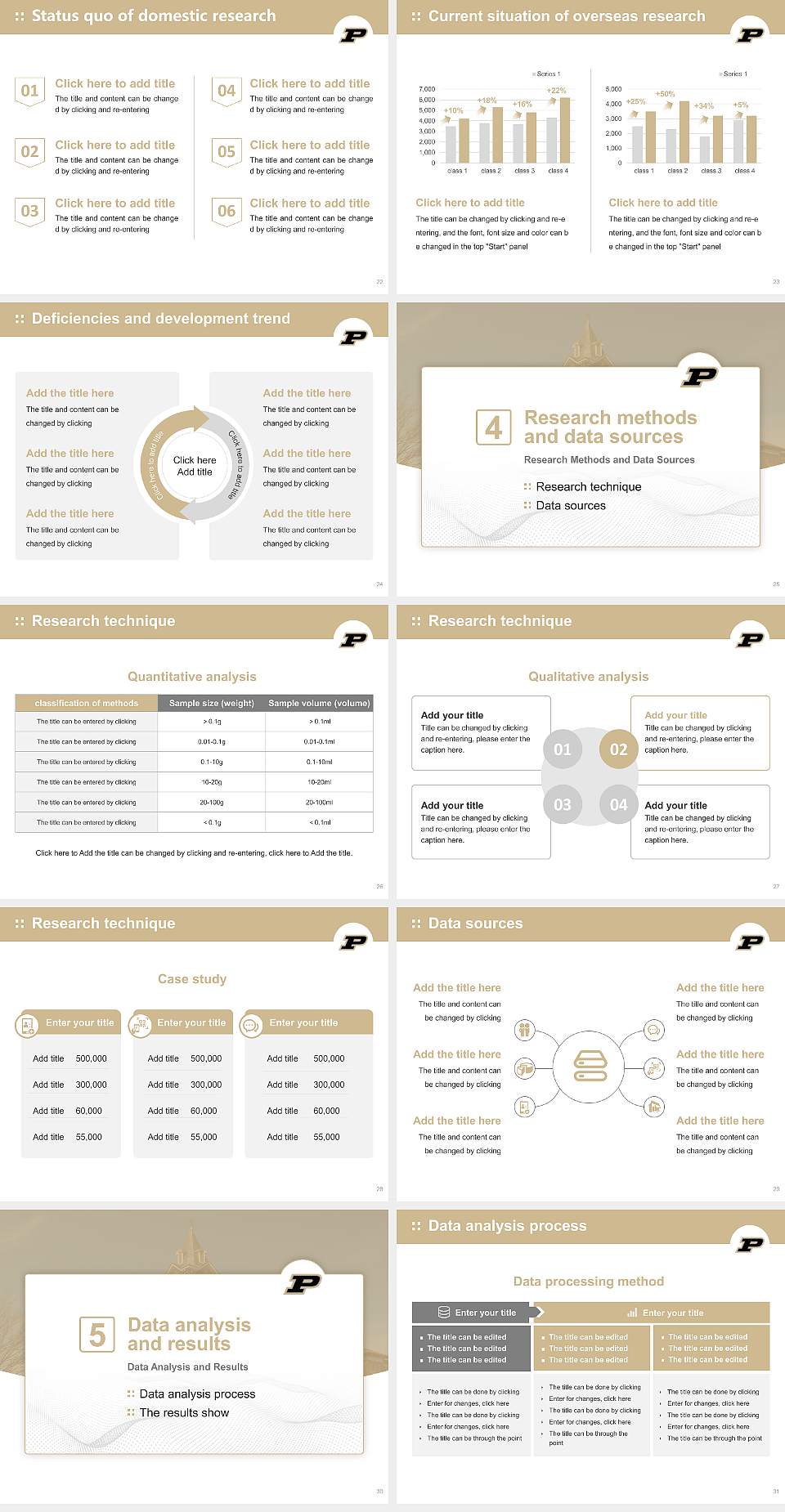 Purdue University-Main Campus Graduation Thesis Defense PPT Template4:3 ratio PPT effect preview image4