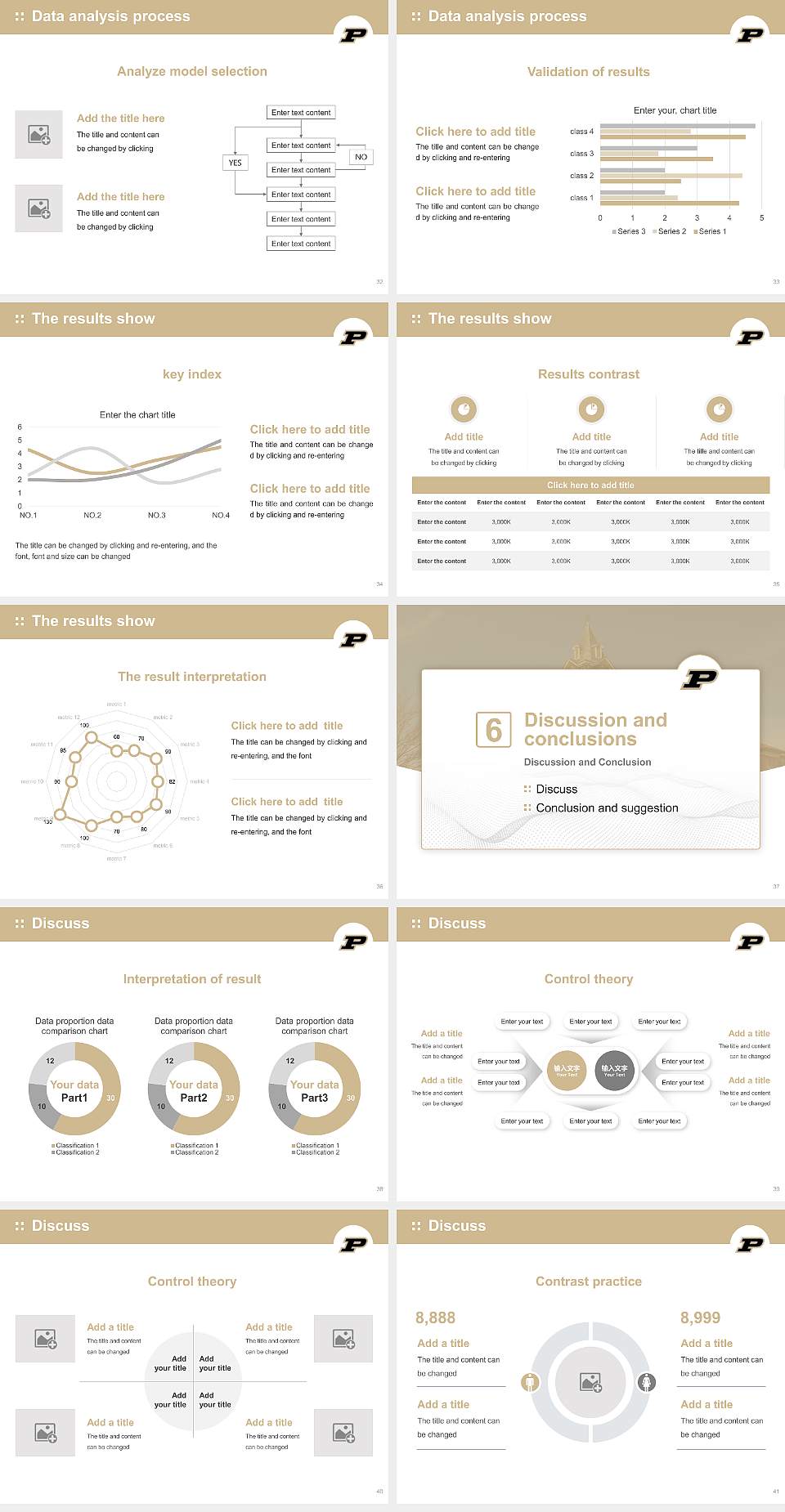 Purdue University-Main Campus Graduation Thesis Defense PPT Template4:3 ratio PPT effect preview image5
