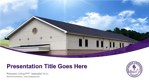 Reformed University Course/Courseware Creation PPT Template