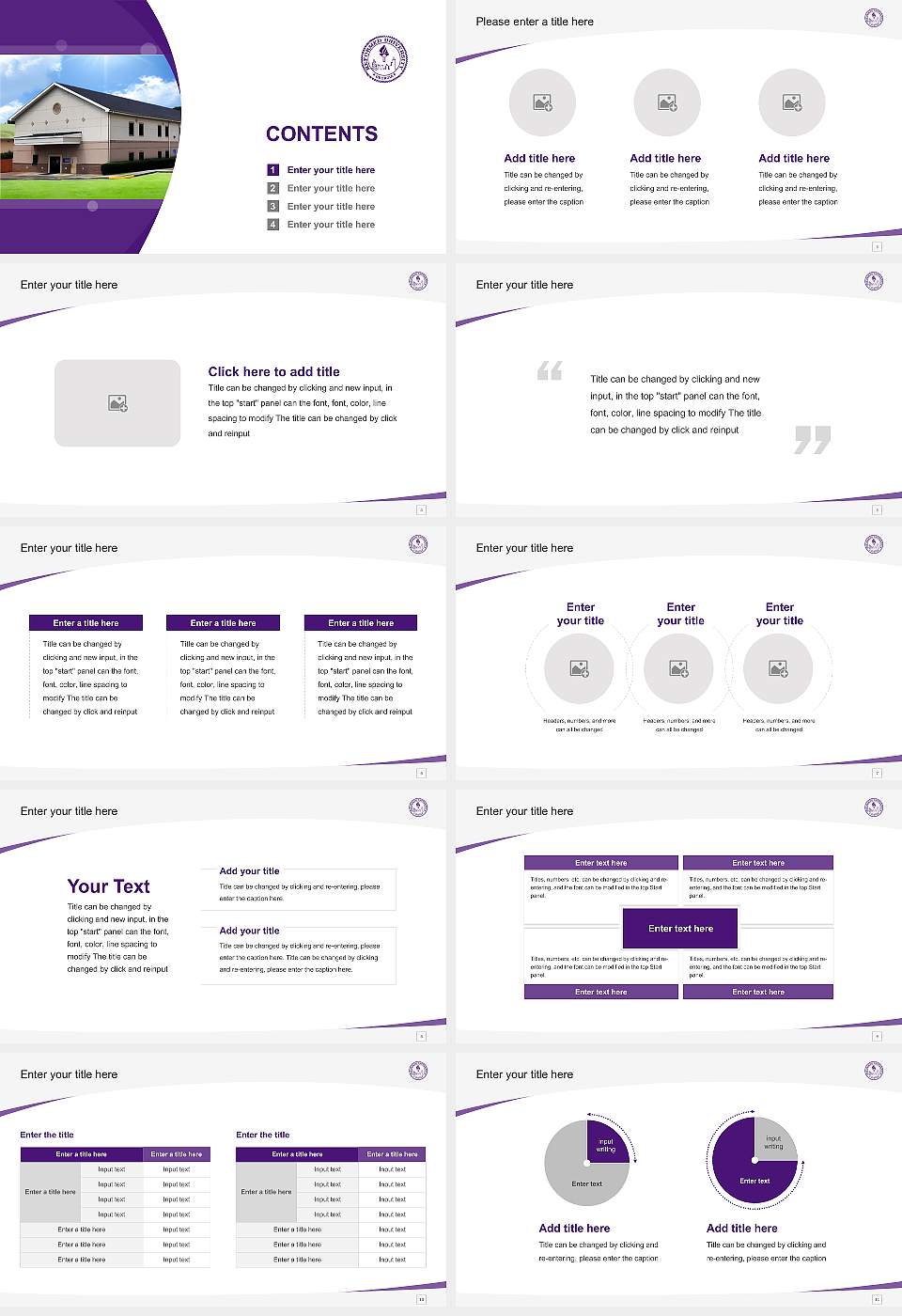 Reformed University Course/Courseware Creation PPT Template16:9 ratio PPT effect preview image2
