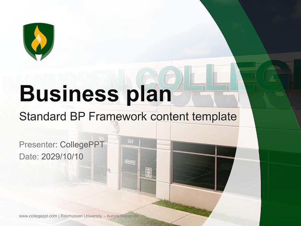 Rasmussen University – Aurora Naperville Competition/Entrepreneurship Contest PPT Template4:3 ratio PPT effect preview image9