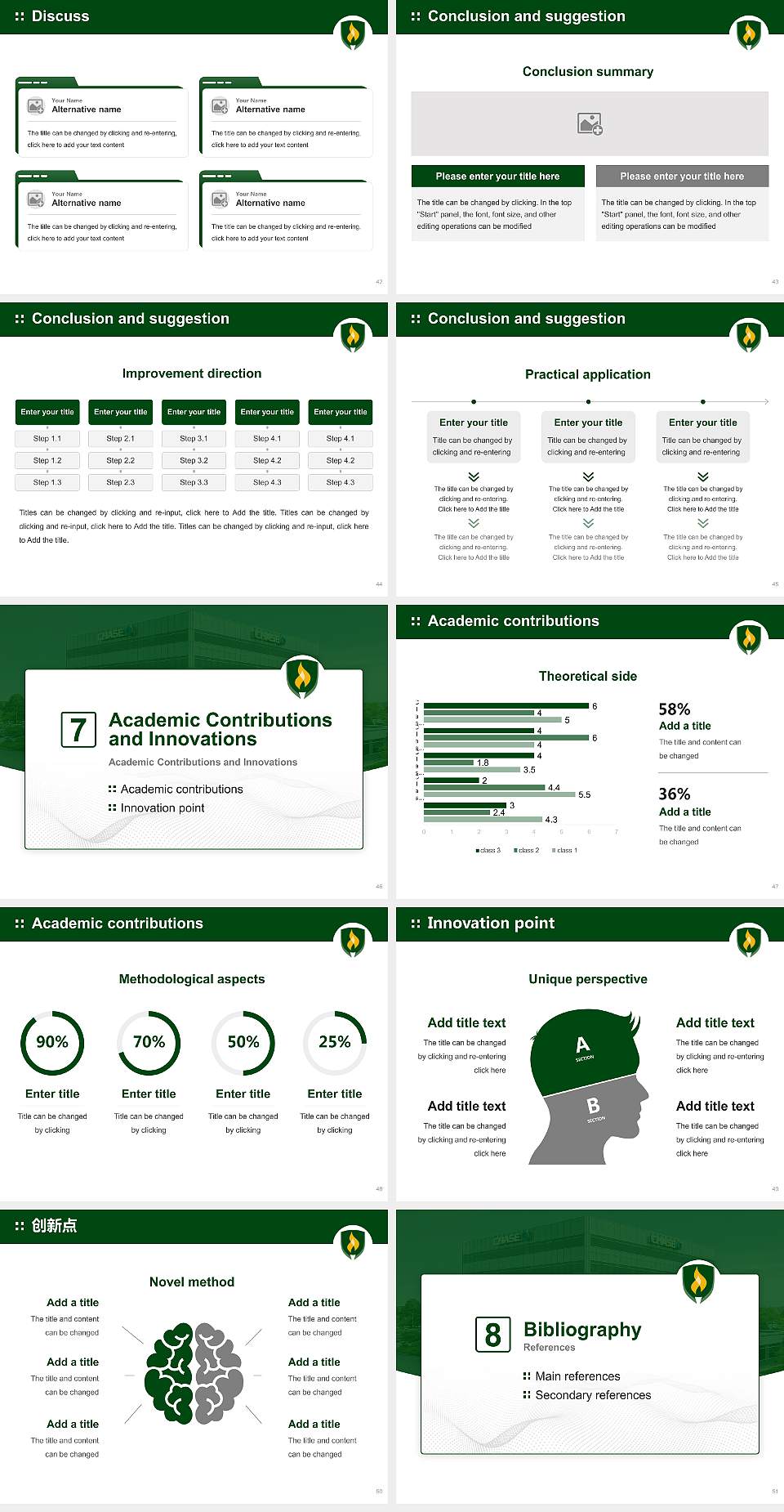 Rasmussen University – Rockford Graduation Thesis Defense PPT Template4:3 ratio PPT effect preview image6