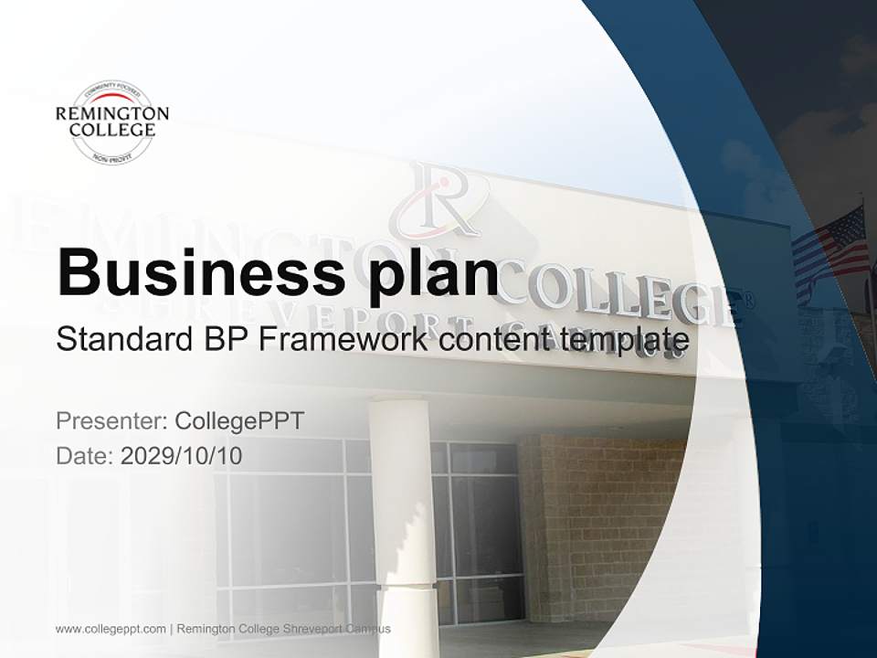 Remington College Shreveport Campus Competition/Entrepreneurship Contest PPT Template4:3 ratio PPT effect preview image9