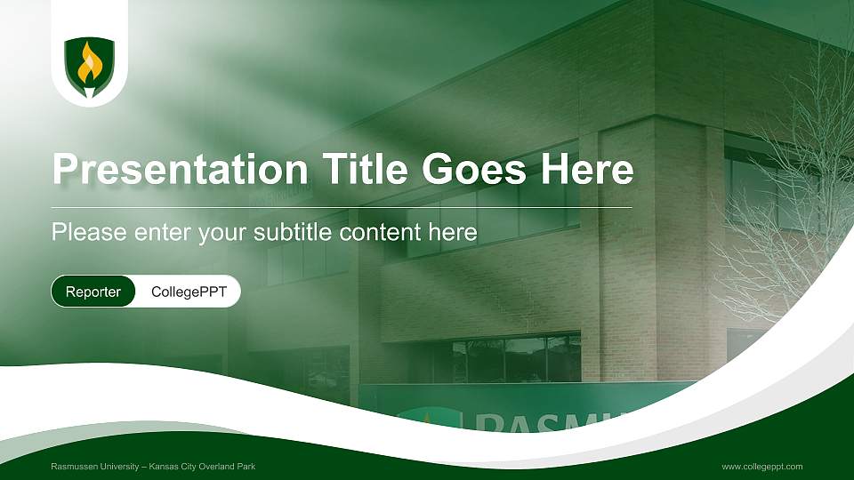 Rasmussen University – Kansas City Overland Park Lecture Sharing and Networking Event PPT Template16:9 ratio PPT effect preview image