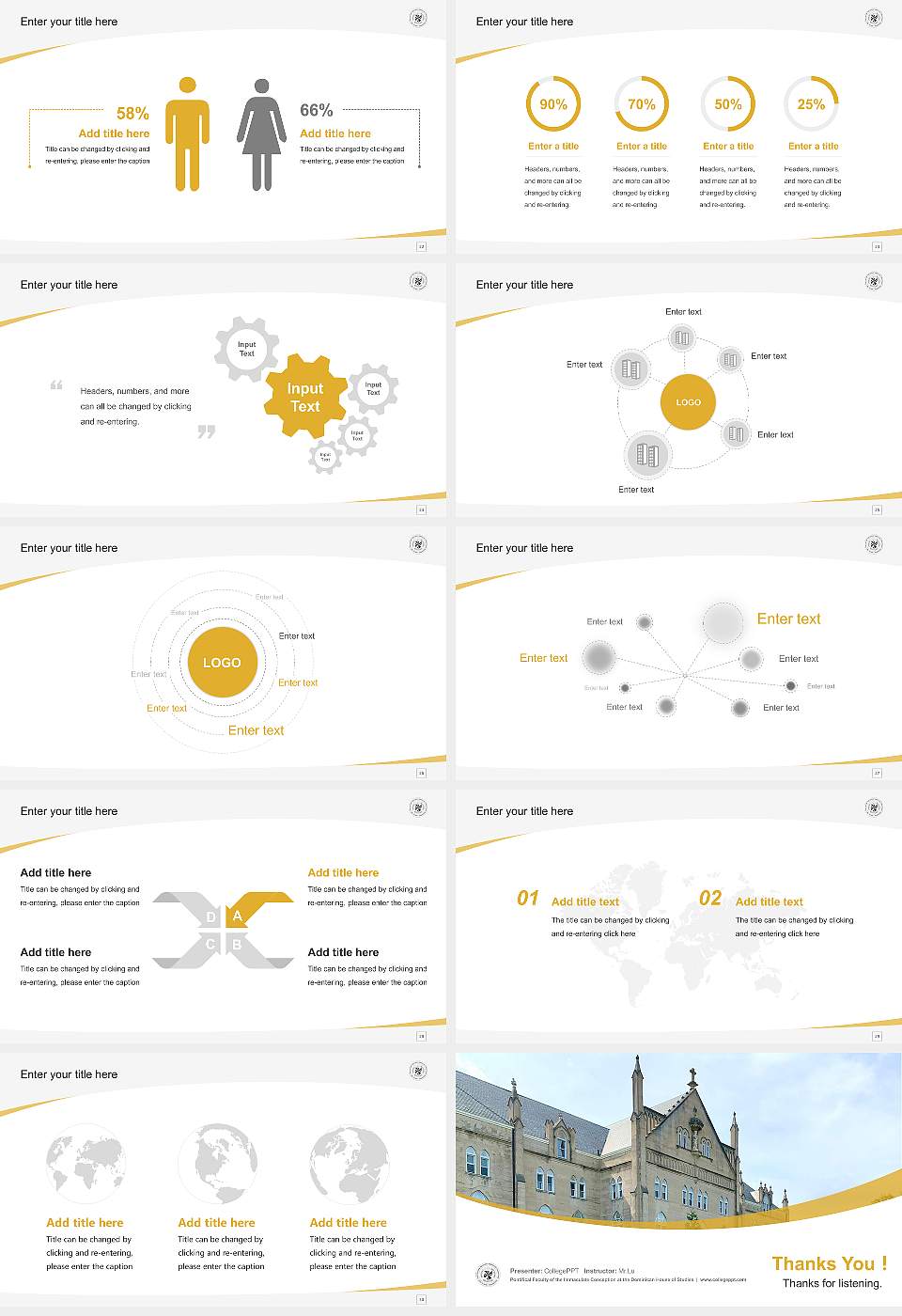 Pontifical Faculty of the Immaculate Conception at the Dominican House of Studies Course/Courseware Creation PPT Template16:9 ratio PPT effect preview image4