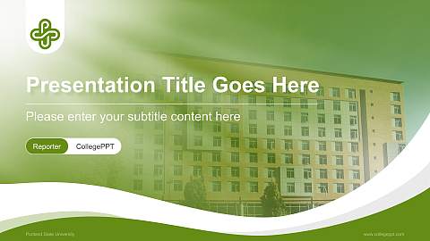 Portland State University Lecture Sharing and Networking Event PPT Template