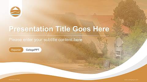 Prescott College Lecture Sharing and Networking Event PPT Template