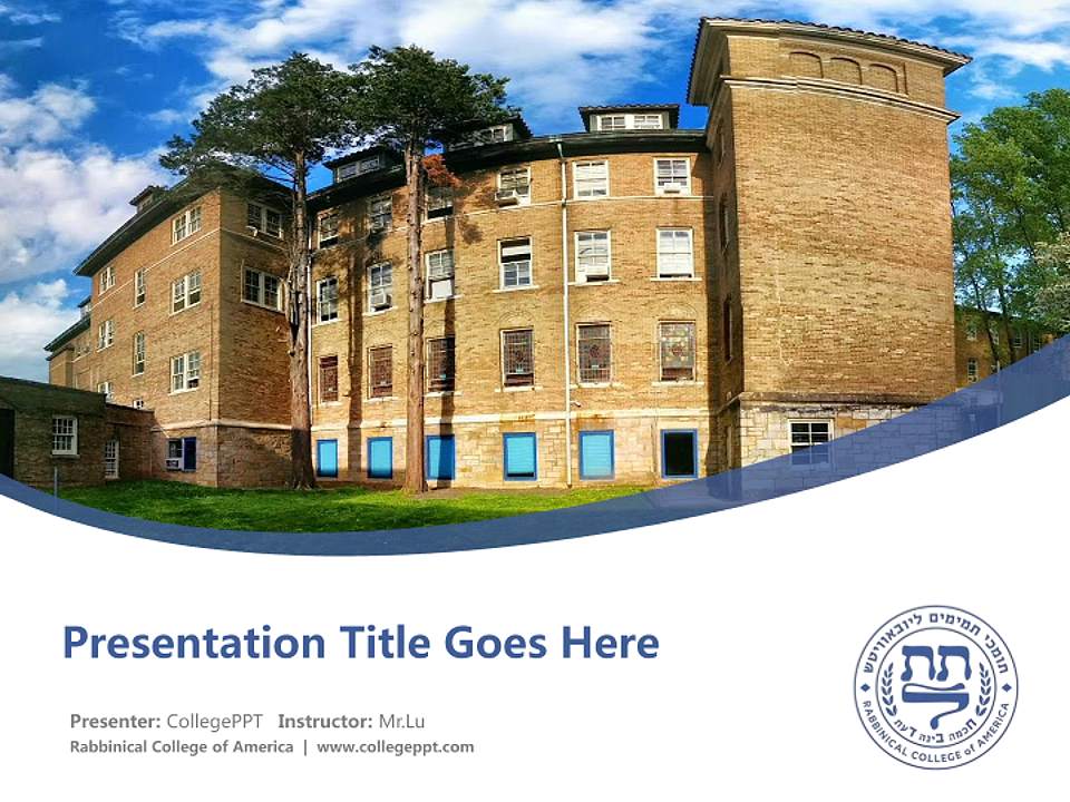 Rabbinical College of America Course/Courseware Creation PPT Template4:3 ratio PPT effect preview image5