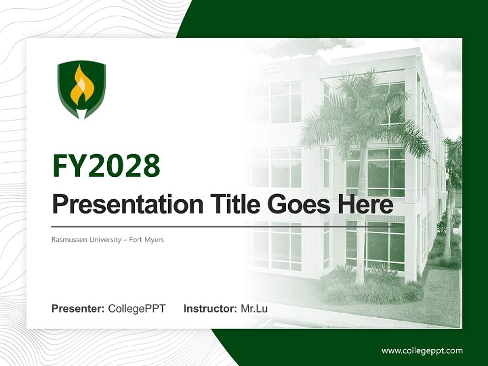 Rasmussen University – Fort Myers Academic Presentation/Research Findings Report PPT Template4:3 ratio PPT effect preview image5