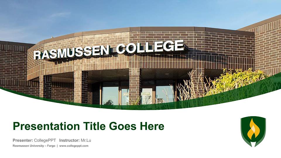 Rasmussen University – Fargo Course/Courseware Creation PPT Template16:9 ratio PPT effect preview image