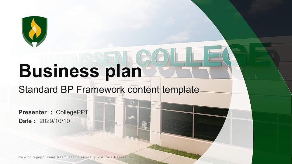 Rasmussen University – Aurora Naperville Competition/Entrepreneurship Contest PPT Template16:9 ratio PPT effect preview image