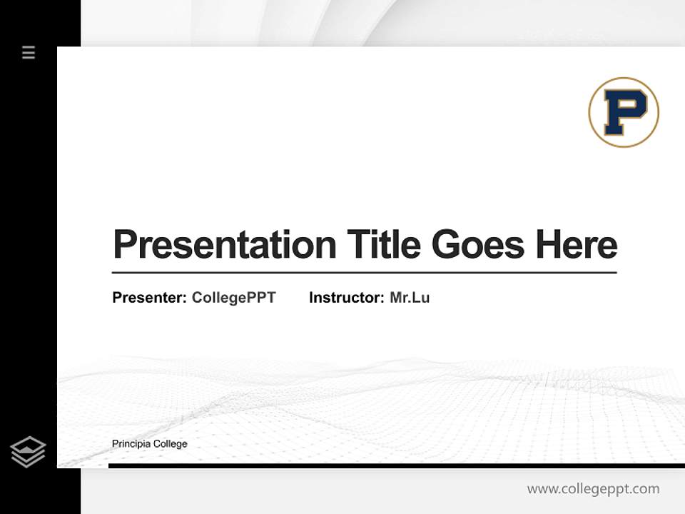 Principia College Thesis Proposal/Graduation Defense PPT Template4:3 ratio PPT effect preview image5