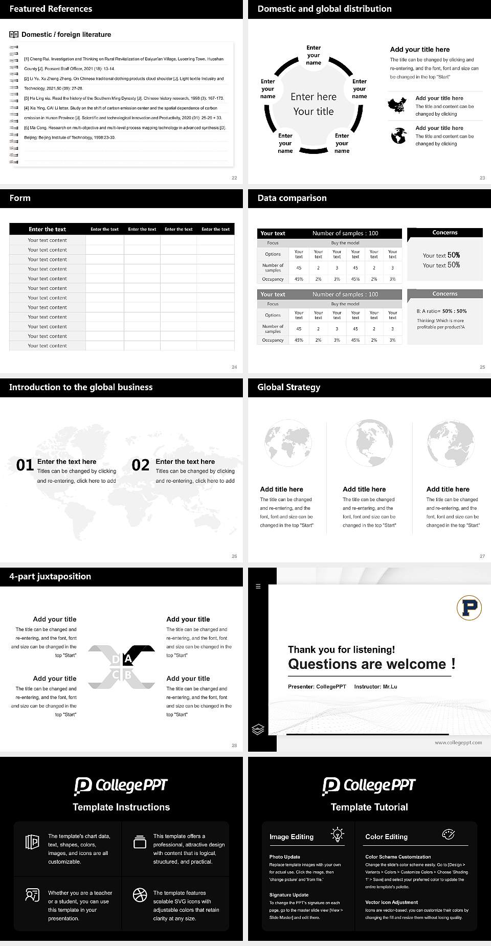 Principia College Thesis Proposal/Graduation Defense PPT Template4:3 ratio PPT effect preview image4