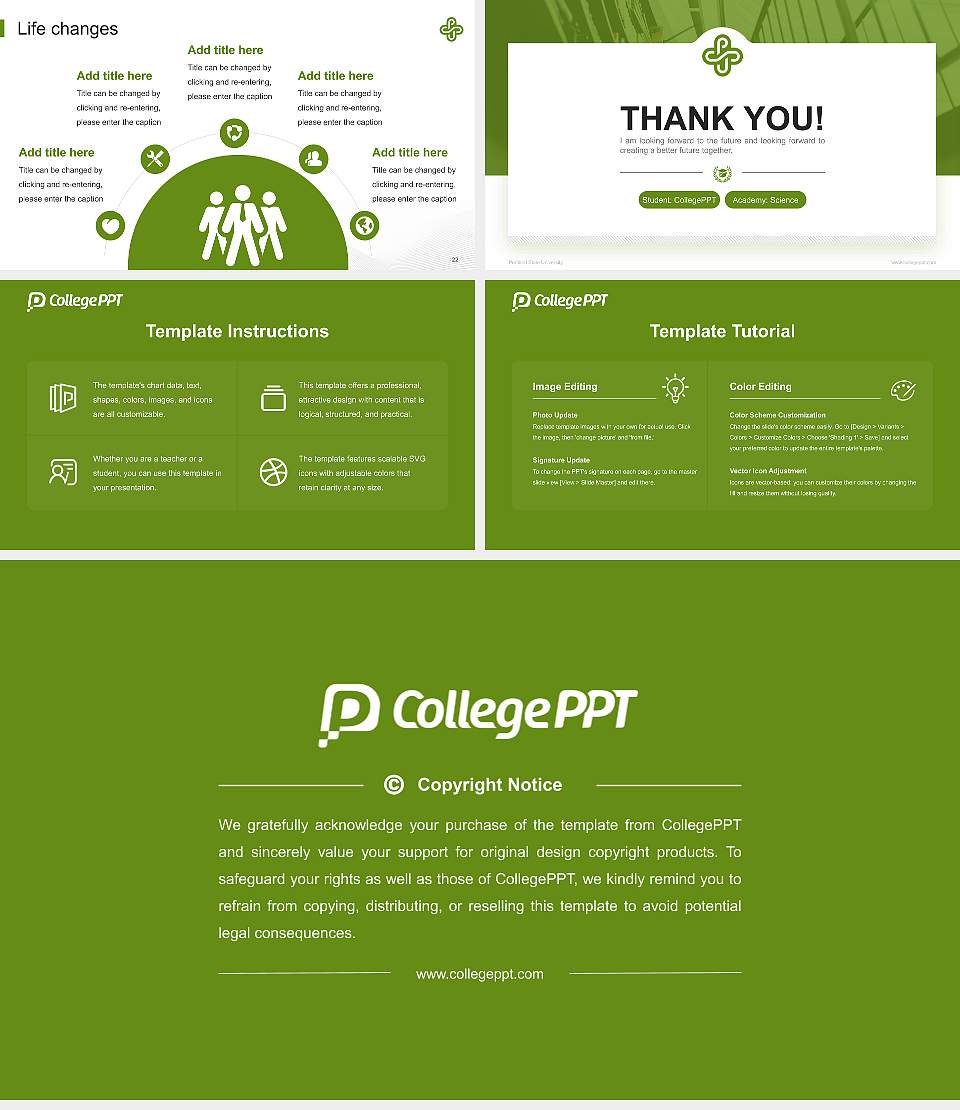 Portland State University National Scholarship Defense PPT Template16:9 ratio PPT effect preview image4