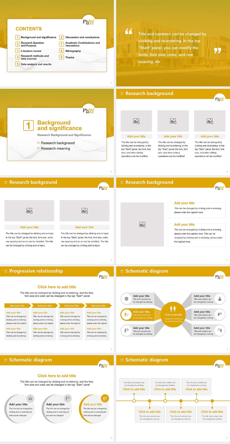 Purdue University Northwest Graduation Thesis Defense PPT Template4:3 ratio PPT effect preview image2